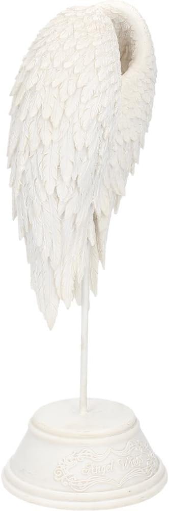 Nemesis Now B0720C4 - Figura de alas de ángel (26 cm), Color Blanco