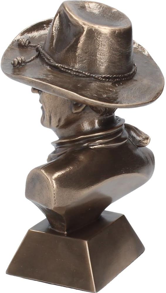 Nemesis Now John Wayne Bust Figurine 18cm Bronze, Resin