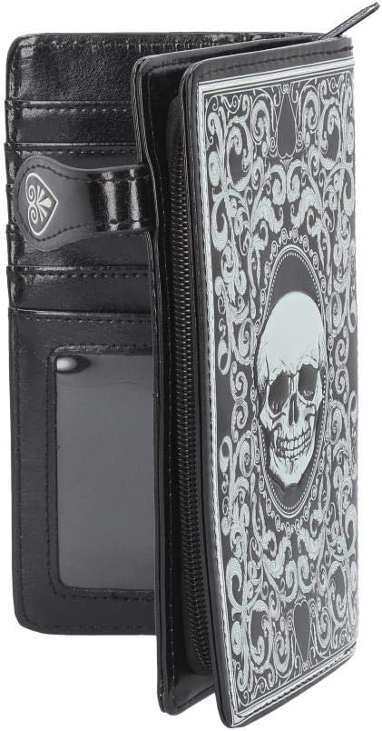 Nemesis Now C3550J7 Skull Tarot Purse 19cm Black, PU