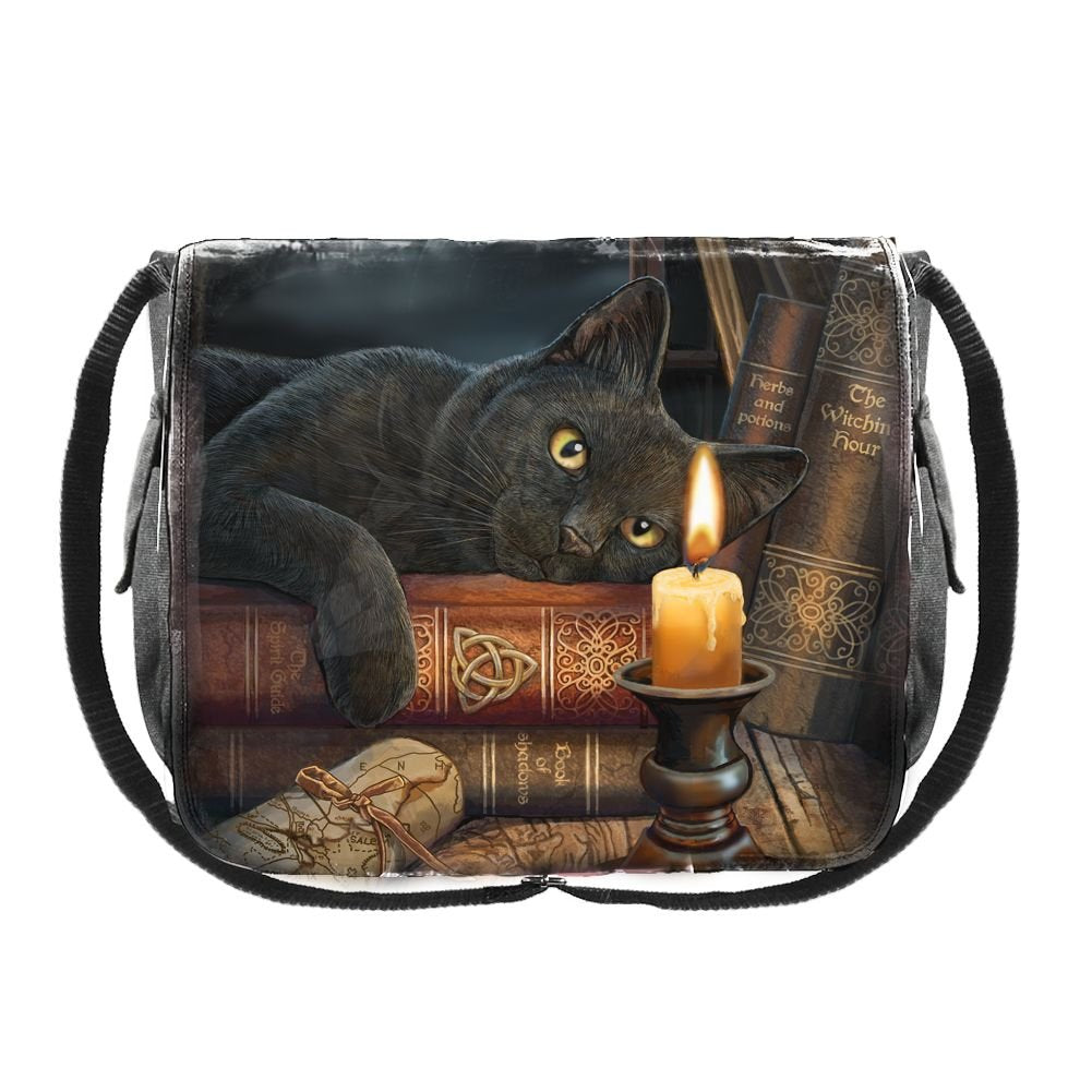 Nemesis Now Witching Hour Lisa Parker Messenger Bag Brown, PU and Canvas