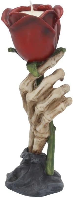 Eternal Flame Romantic Skeleton Hand Tealight Holder 20.5Cm