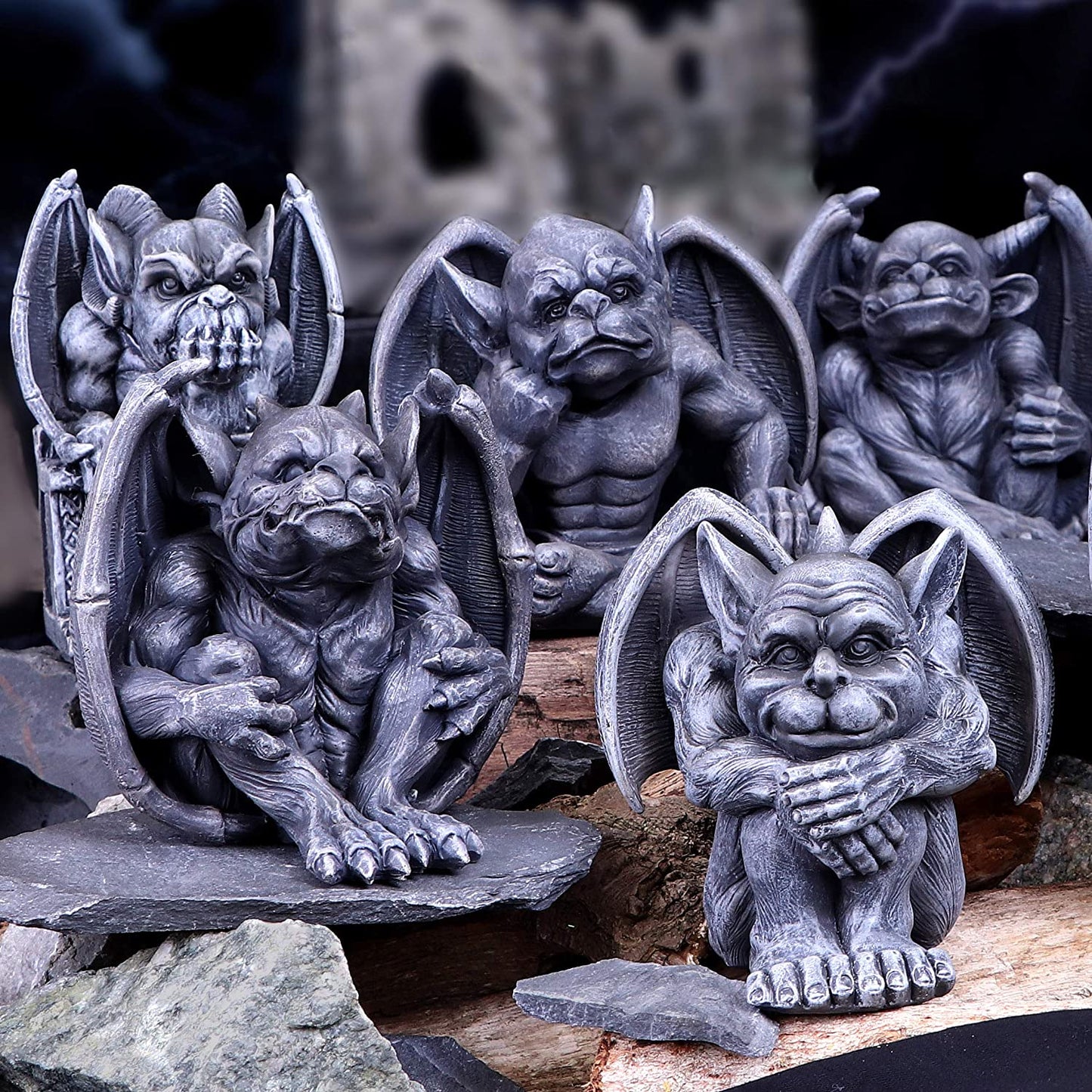 Nemesis Now Edo Dark Black Grotesque Gargoyle Figurine