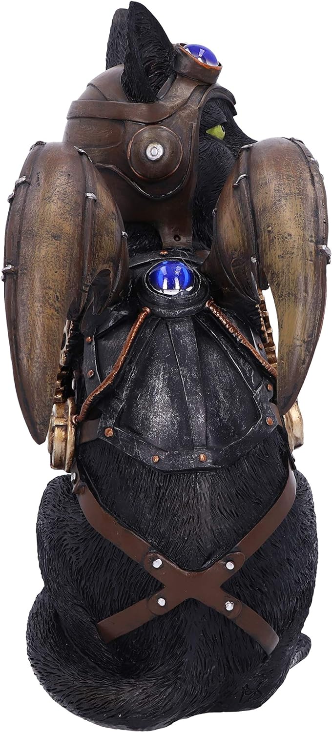 Nemesis Now Statuetta Steampunk, Resina, Nero, 22.7cm