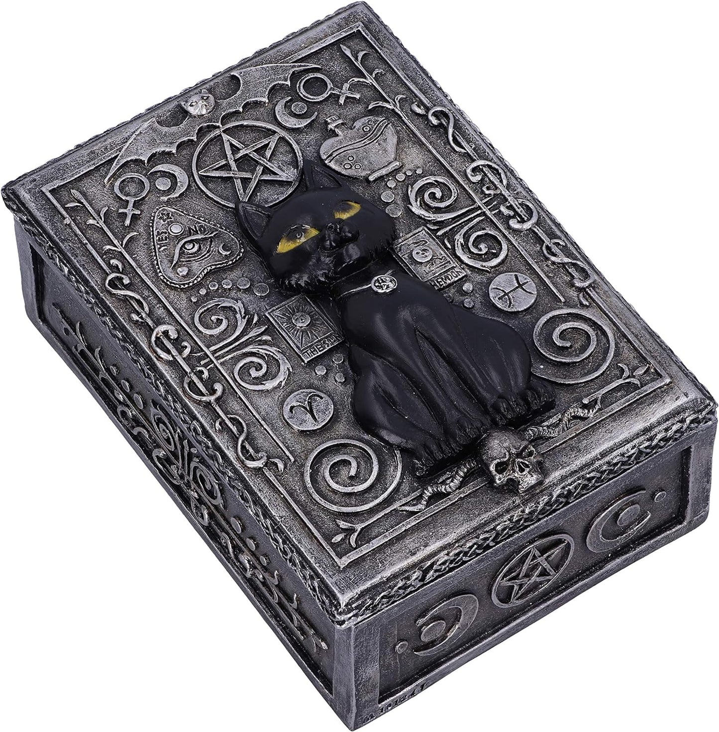 Nemesis Now Familiar Spell Black Cat Sigil Trinket Box 13.7cm