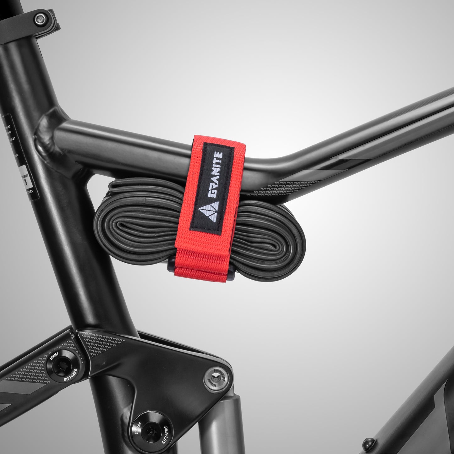 Granite Rockband MTB Frame Carrier Strap for Inner Tubes and Bike Tool Kit, Bike Storage Solution for Attaching Extra Gear on Your Mountain Bike, BMX Bike, Road Bike and Gravel Bike