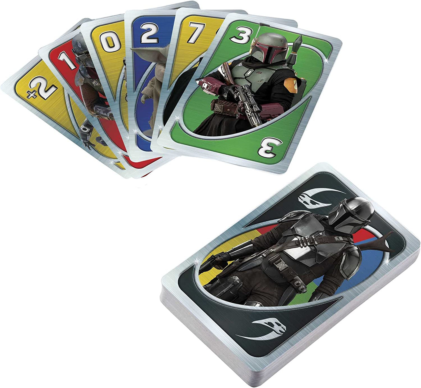 UNO Star Wars The Mandalorian, Themed Deck & Special Rule, Gift for Kid, Adult & Family Game Nights, Ages 7 Years Old & Up, HJR23