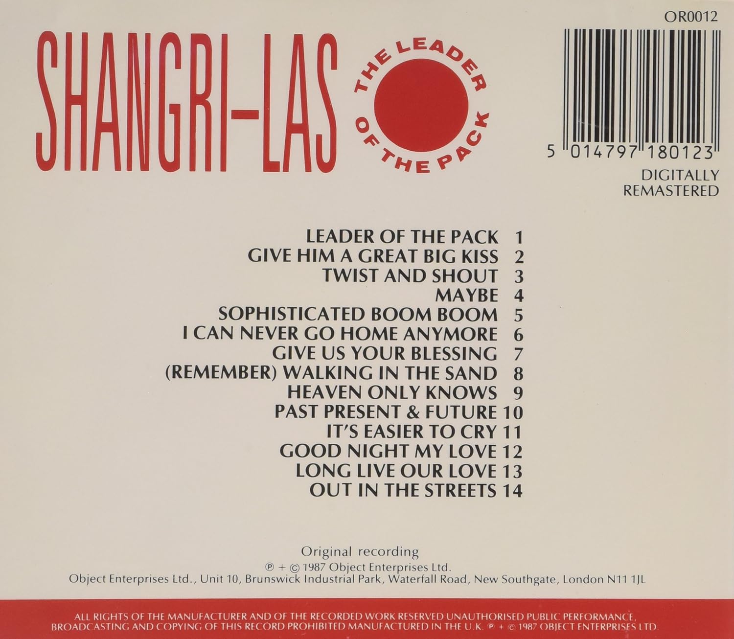 Leader of the pack-The collection (14 tracks, 1987)