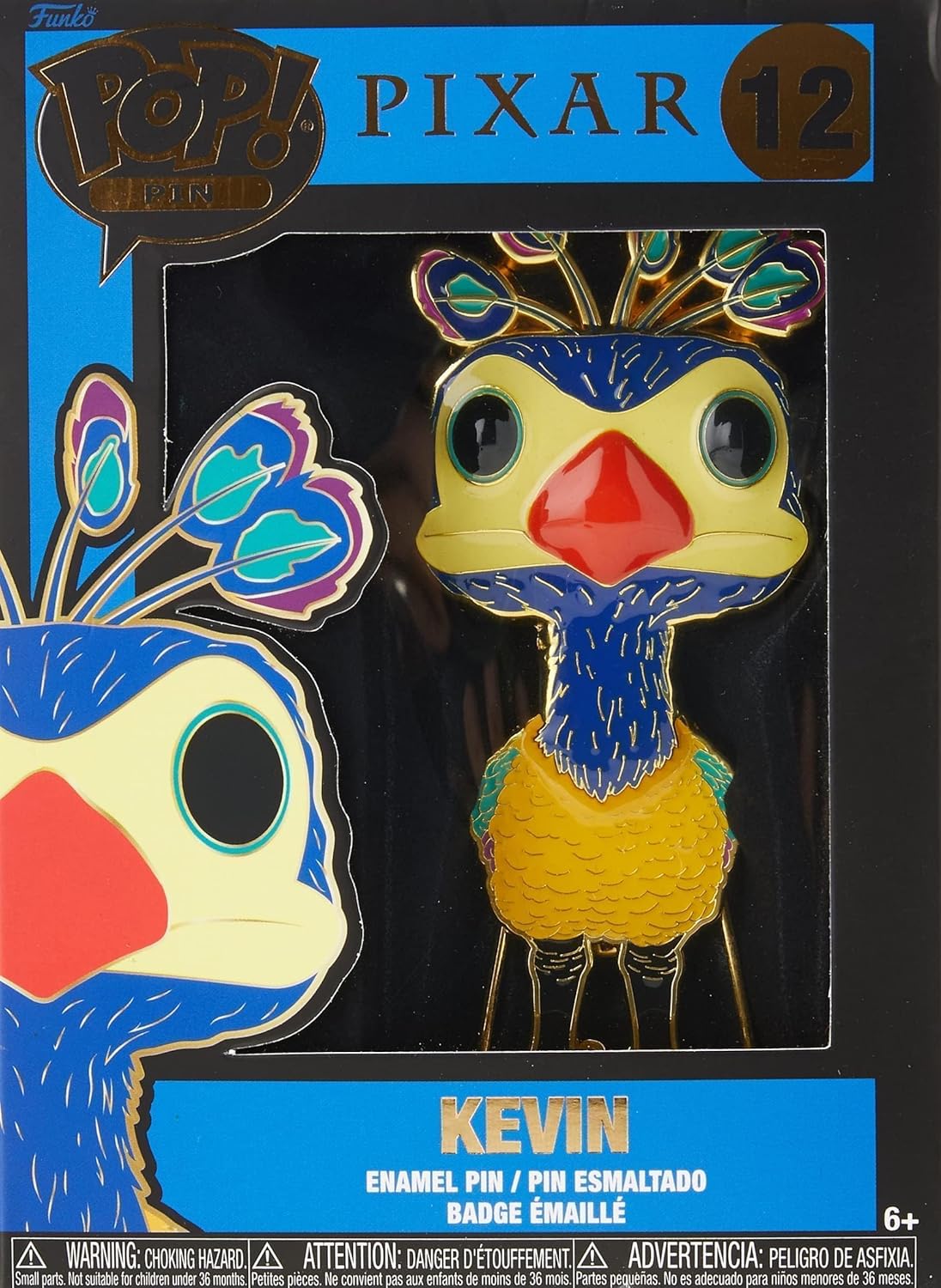 Loungefly Funko Large POP! Enamel Pin - Kevin - DISNEY PIXAR: UP - KEVIN - Disney Pixar: up Enamel Pins - Cute Collectable Novelty Brooch - for Backpacks & Bags - Gift Idea - Official Merchandise