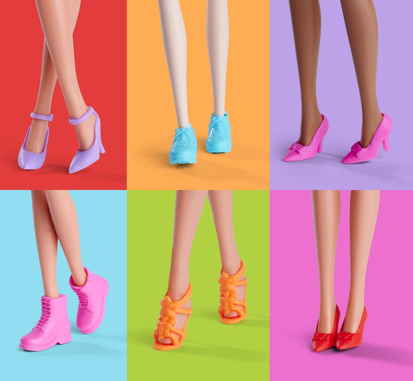 Simba 104663554 - Steffi Love Schuh-Fashion, 7 Verschiedene Paare, Schuhe für 29cm Ankleidepuppen, mit Überraschung, 2-Fach Sortiert, es wird nur ein Artikel geliefert, ab 3 Jahren