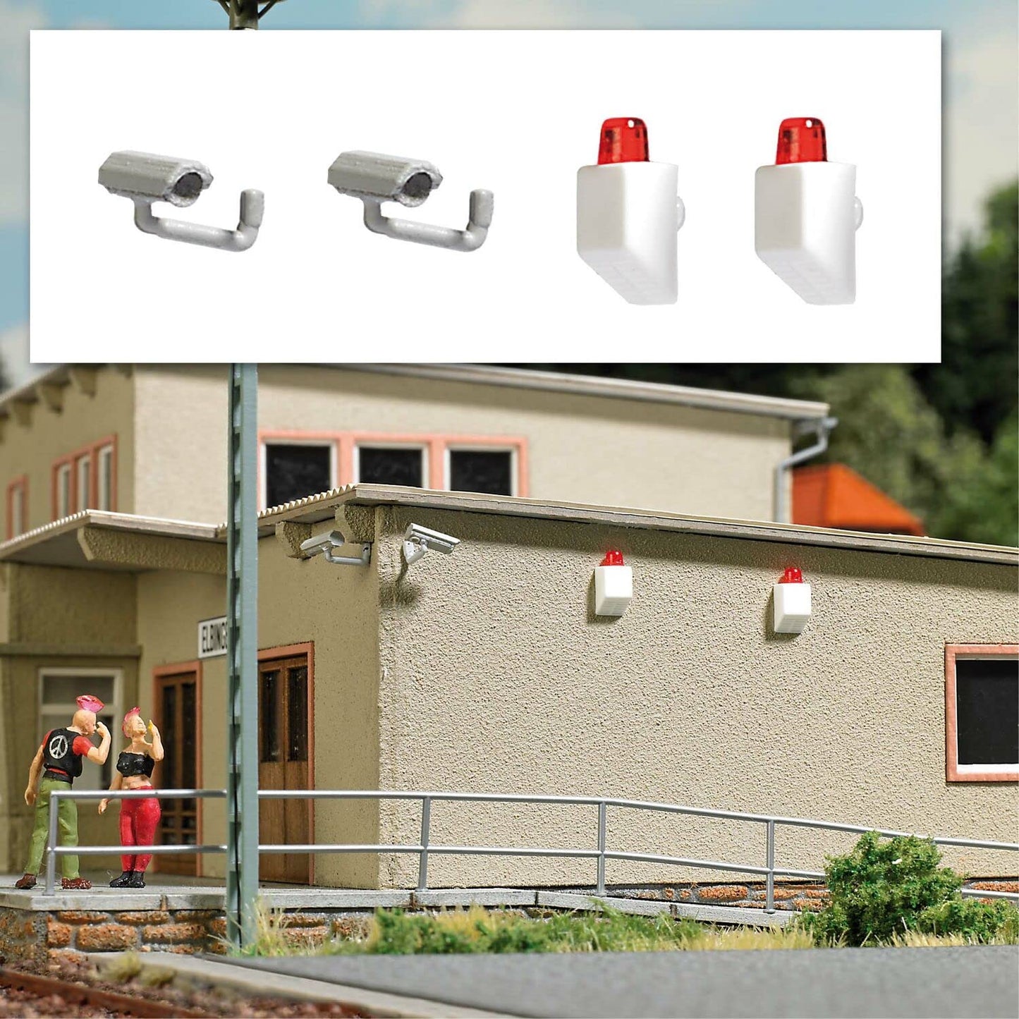 Busch - M-Set: Kamerasenalarmanlagen H0 (5/22) *bu7755