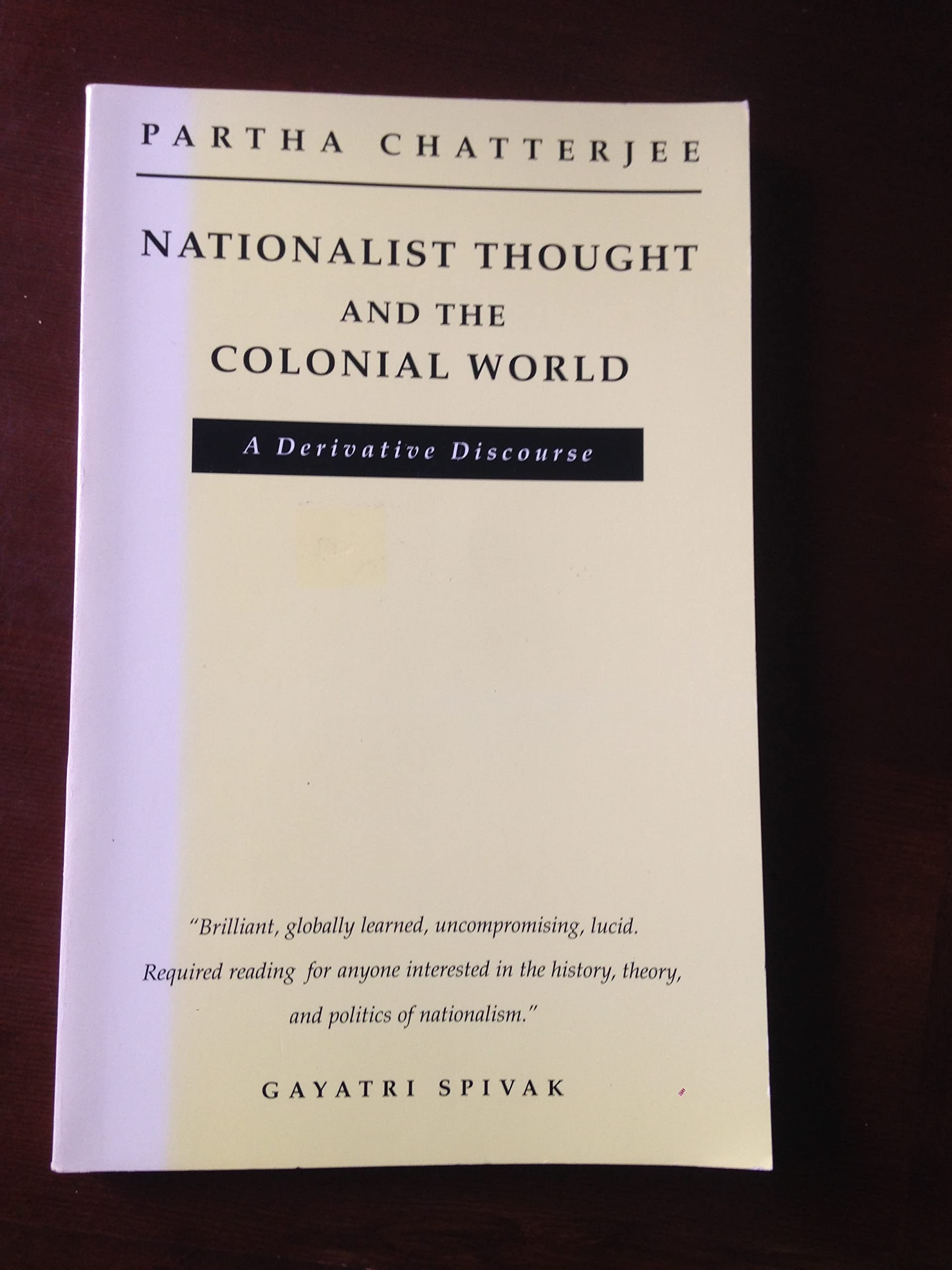 Nationalist Thought and the Colonial World