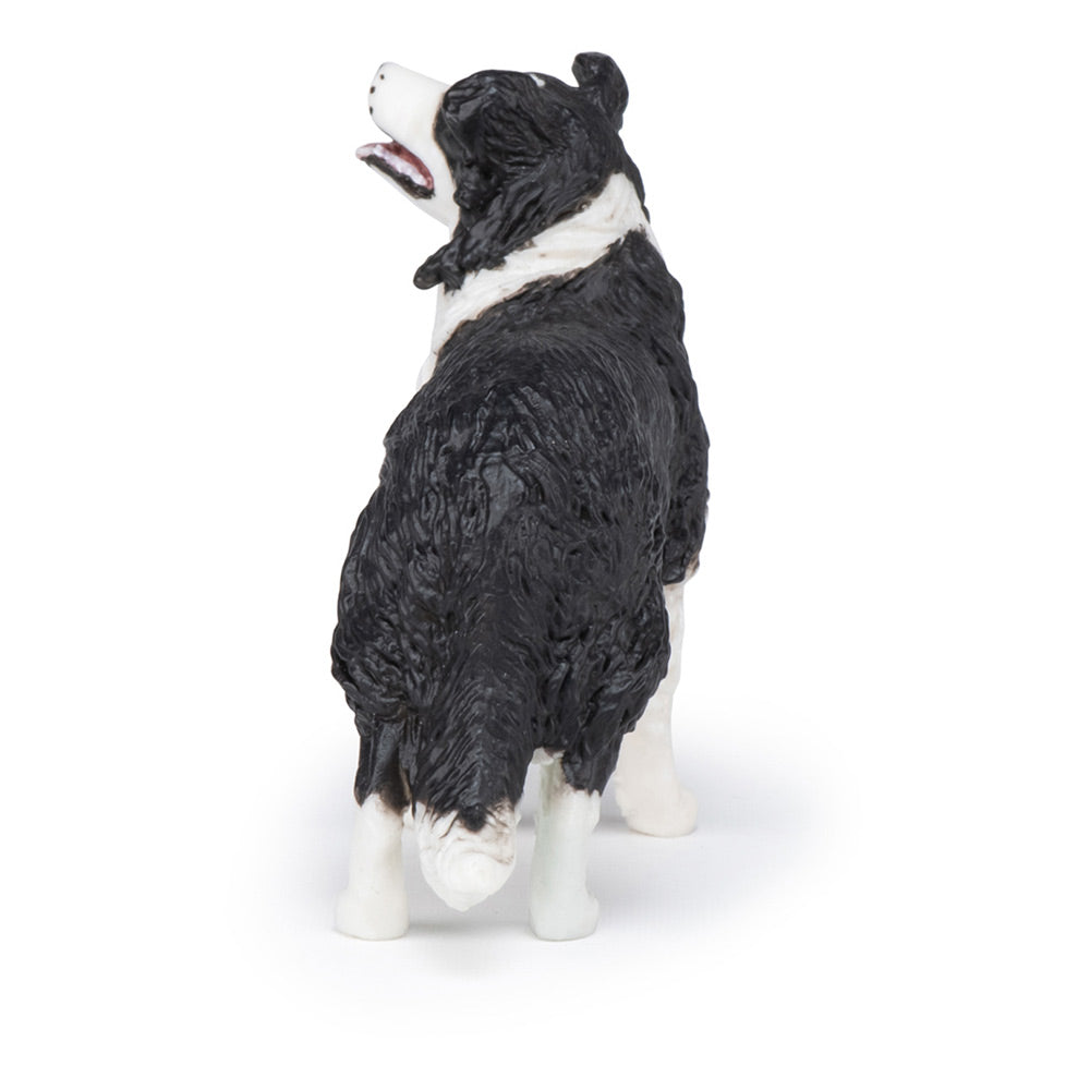 PAPO Dog and Cat Companions Border Collie Toy Figure, Black/White (54008)