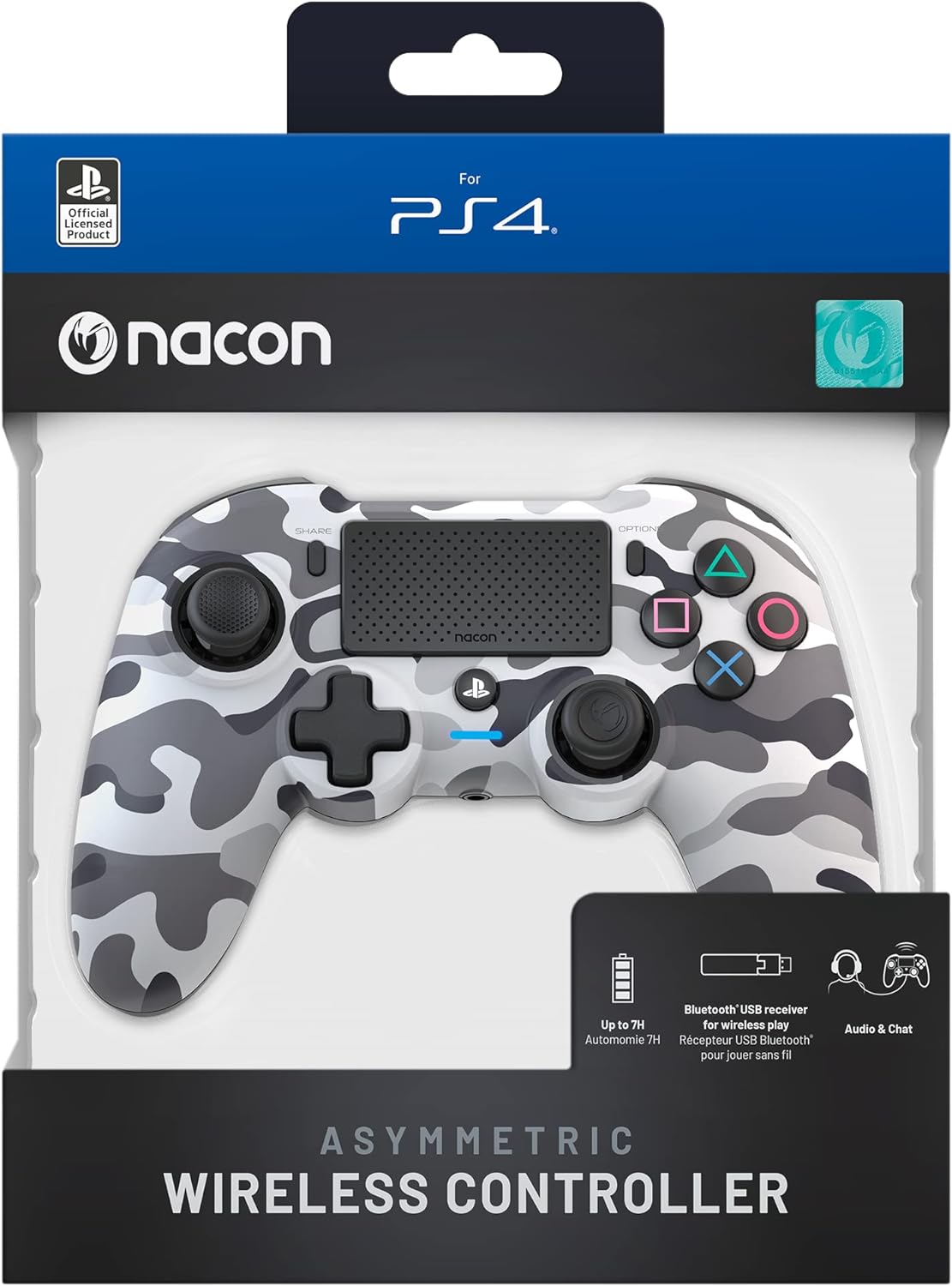 NACON Asymmetrische draadloze controller voor de Playstation 4