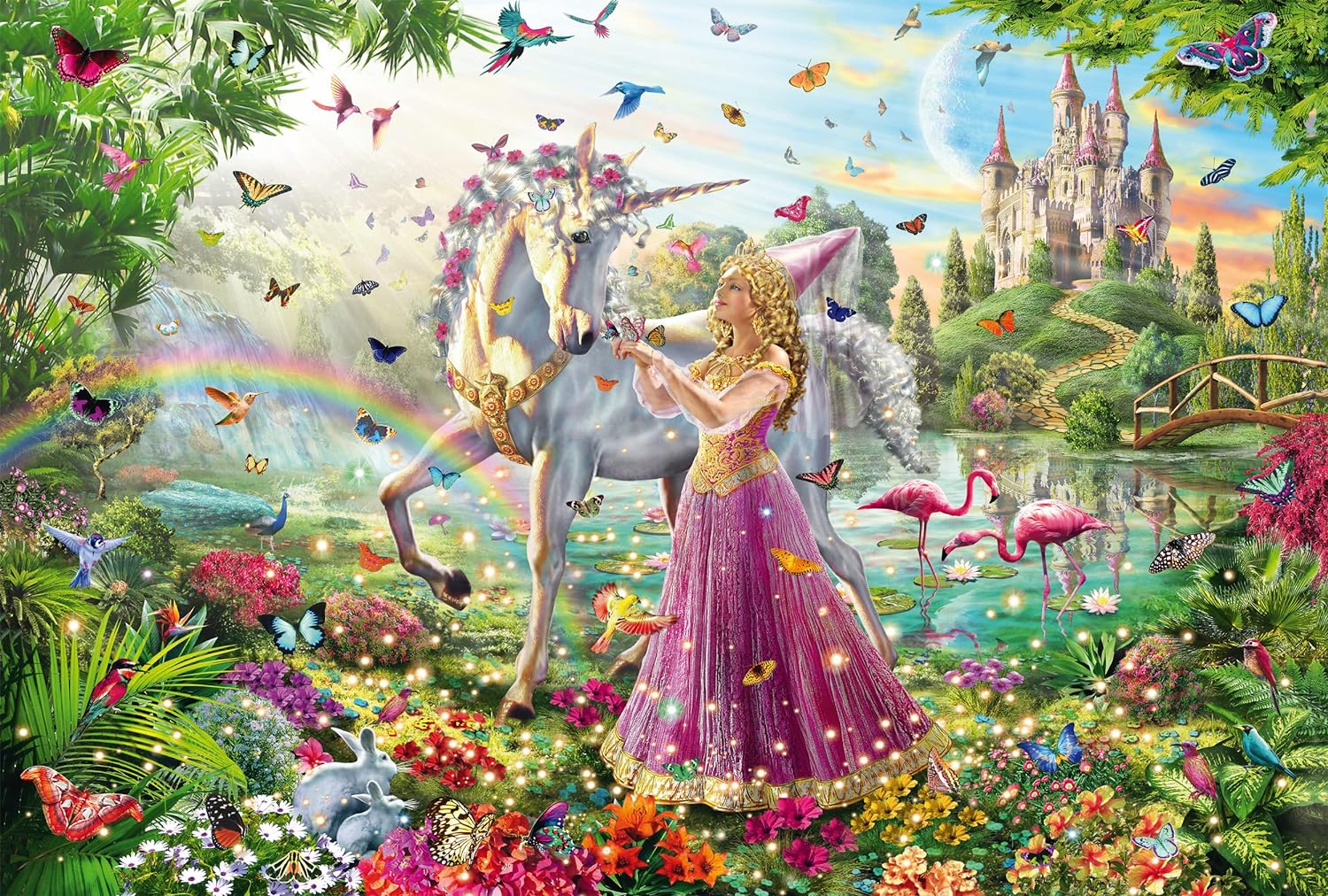 Schmidt Fairy in the Enchanted Forest Children's Jigsaw Puzzle (200-Piece), for 8 years to 18 years
