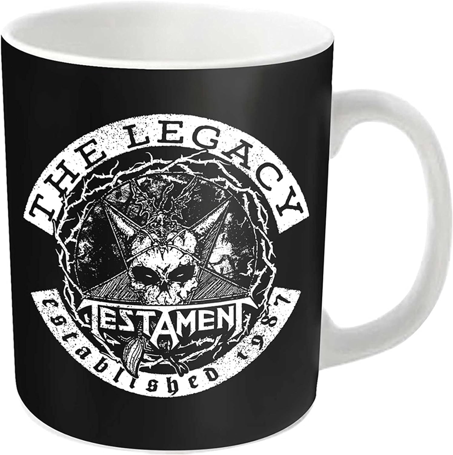 Testament Mug The Legacy (Black) Official White Boxed One Size