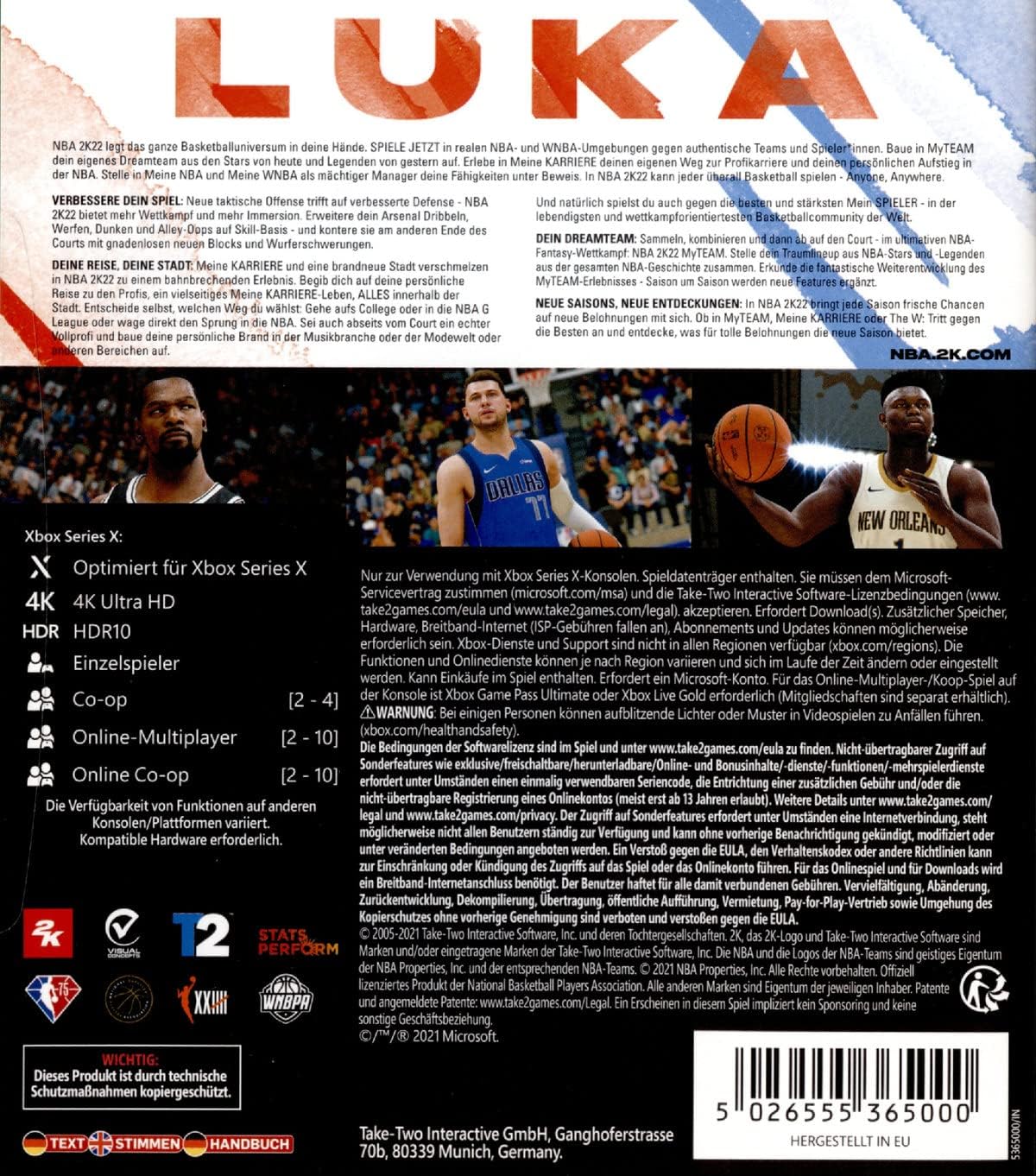 XBSX Software - NBA 2K22 XBSX