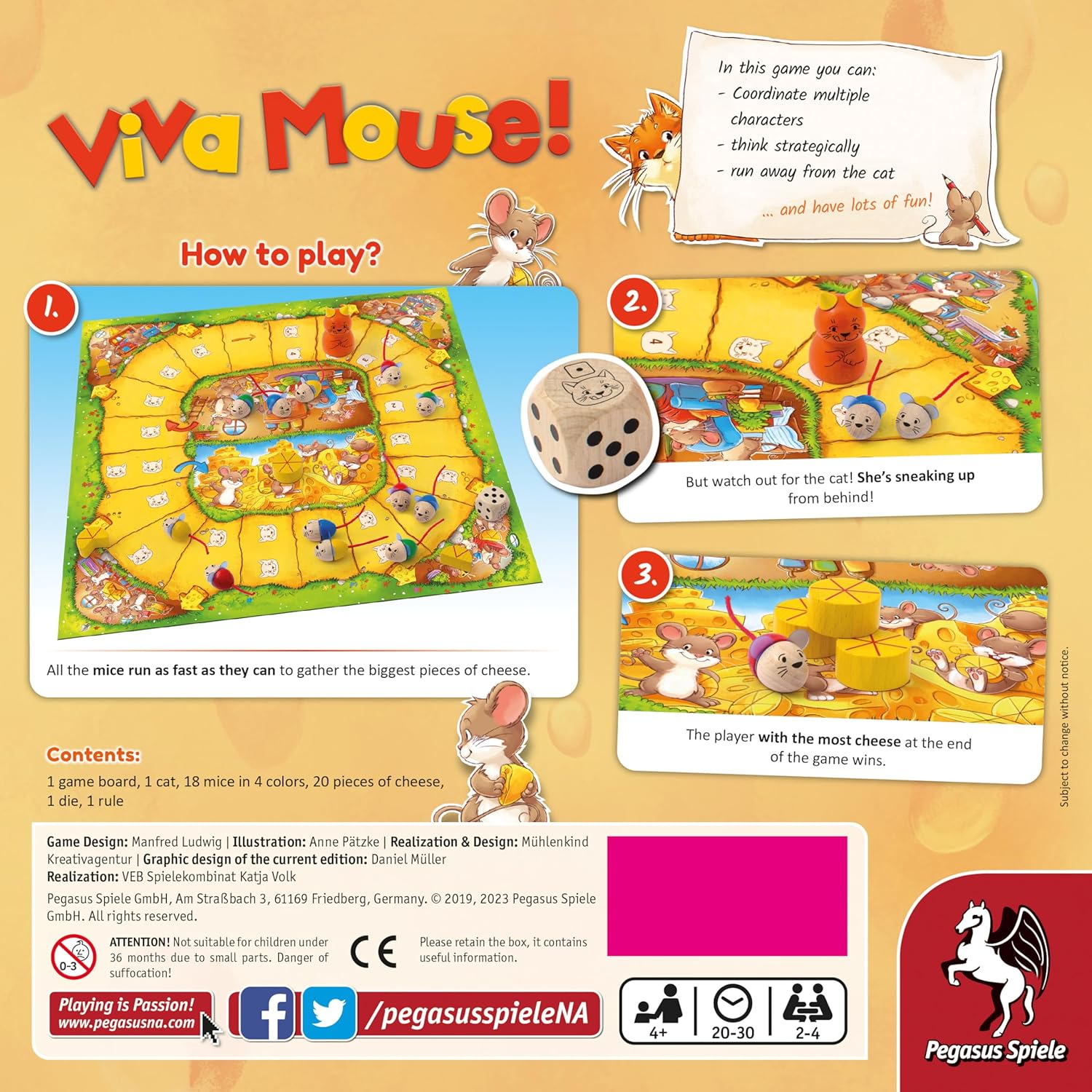 Pegasus Spiele 66003E Viva Topo *Englische Ausgabe* Board Game