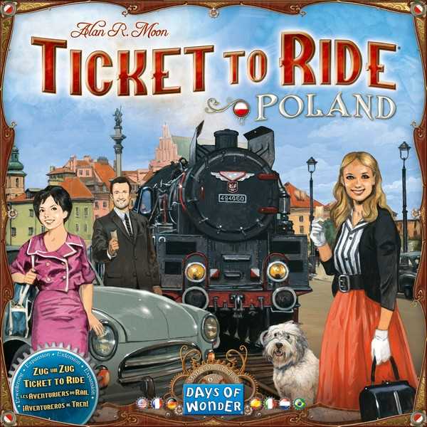 Days of Wonder | Ticket To Ride Poland: Map Collection | Board Game | Ages 8+ | 2-4 Players | 30-60 Minutes Playing Time