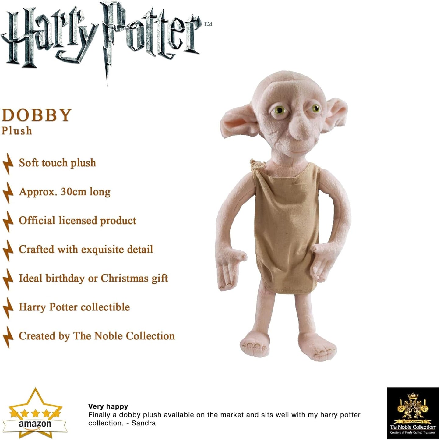 The Noble Collection Dobby Plüsch, mehrfarbig, NN7619, The Noble Collection Dobby Plush, La colección noble Dobby Plush, Noble Collection De Dobby pluche, The Noble Collection Dobby Plüsch, mehrfarbig, NN7619, La colección noble Dobby Plush, Noble Collect