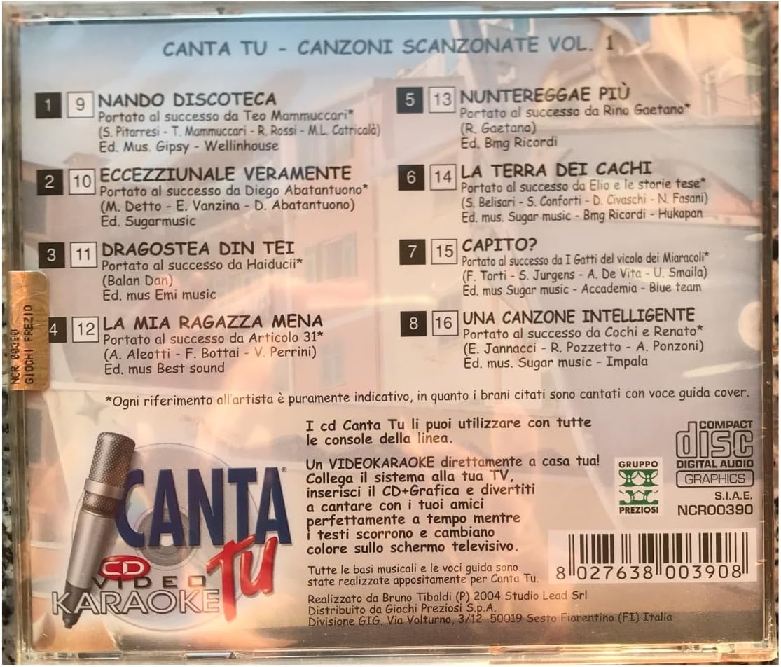 Canzoni Scansonate Vol.1