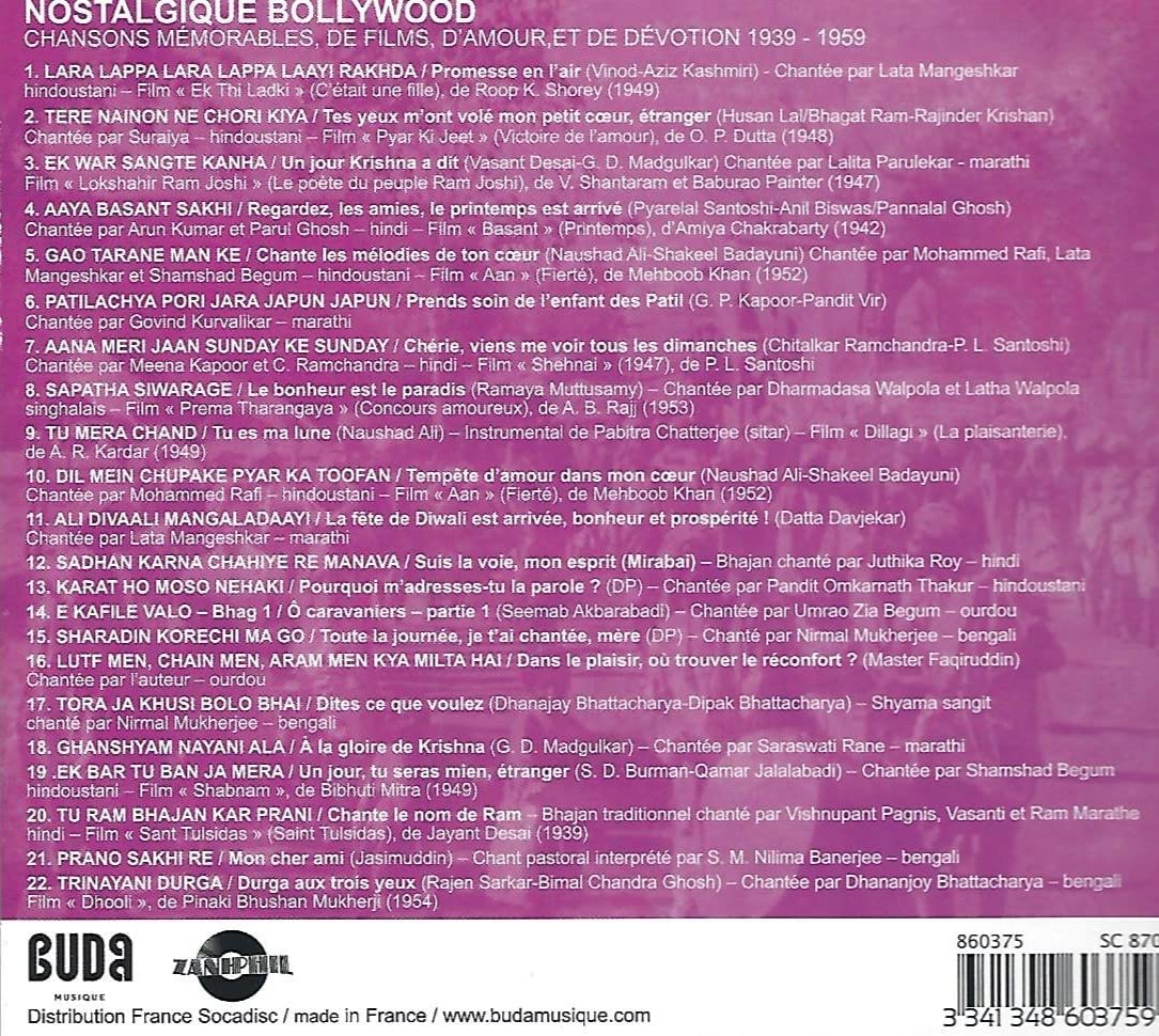 Nostalgique "Bollywood"