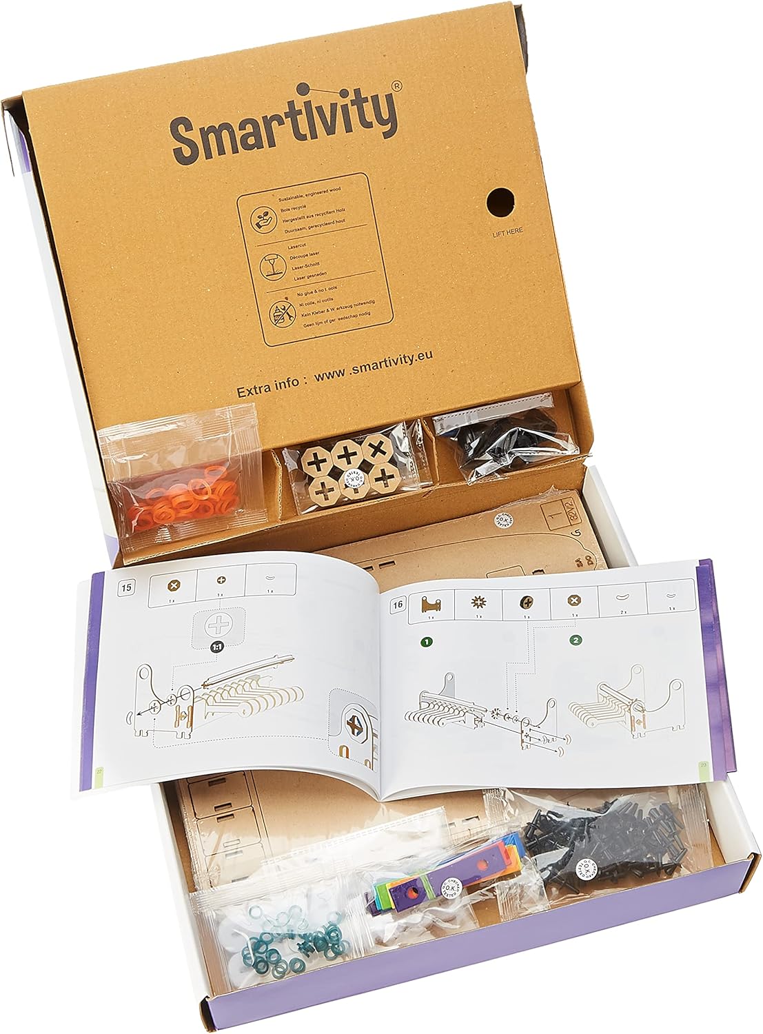 Smartivity - Music Machine, Engineering STEM and STEAM Wooden Building Kit, Ages 8+