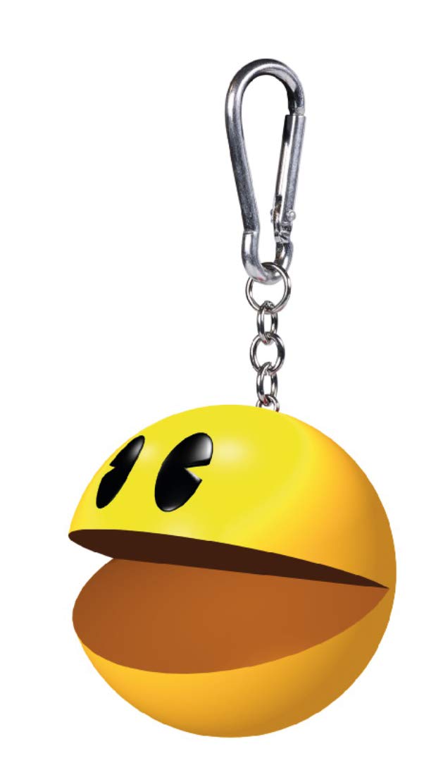Pac-Man Polyresin 3D Keyring (6cm x 4.5cm) (Yellow