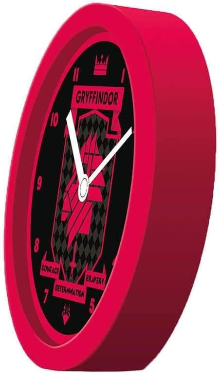 HARRY POTTER Alarm Clock (Gryffindor Modernist) 12cm Diameter - Official Merchandise