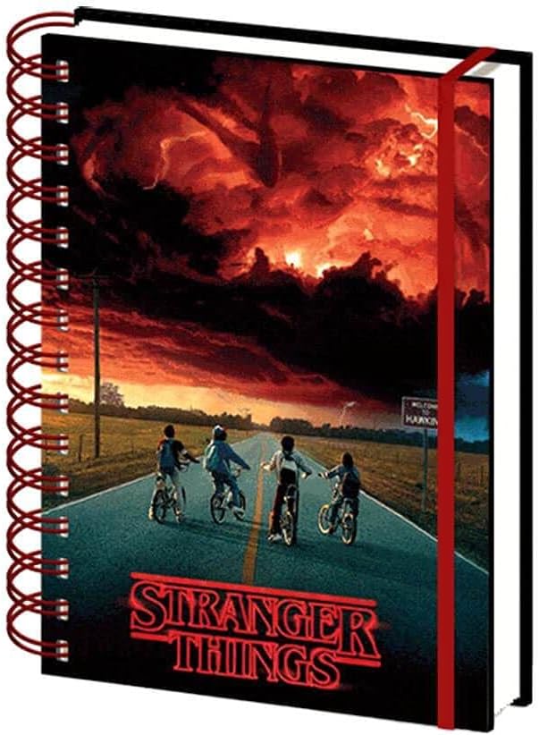 Toys & Gamers Stranger Things A5 Notebook - Educational Note Book with Lenticular Cover Featuring The Mindflayer for Unisex Kids & Adults - Ideal Notebook A5 Size