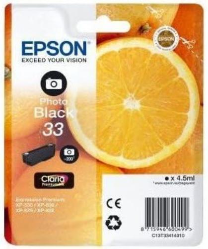 Epson C13T33414022 Standard Original Inkjet Cartridges - Black