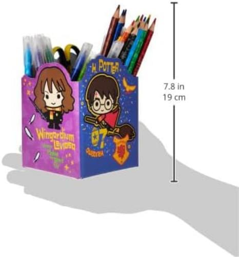 Maped - Drawing Set - Harry Potter Collection - 35 Craft Pieces - Includes Children's Scissors, Colored Pencils, Colored Pencils, Stickers and 1 Mounting Pen Holder, Multicoloured, 899797