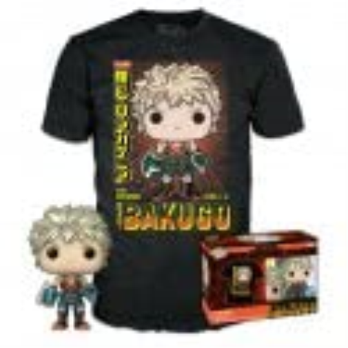 Funko MY HERO ACADEMIA - Booble Head POP N° 249 - Bakugo (MT)+T-shirt (S