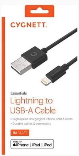 Lightning To Usb-A Cable 2Mt - Bk