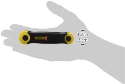 Stanley 2-69-264 Metric Folding Key-Set (8-piece), Silver Set of 8 Metric (1.5-8mm