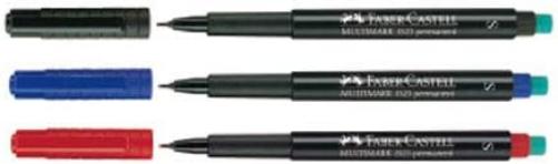 Faber-Castell Multimark Permanent Medium Marker - Black (Box of 10