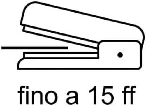 Esselte Centra Cucitrice a Pinza P21, Compatibile con Punti 21/4 mm, Rosso, 626153