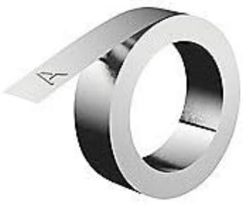 Dymo Labelprinter Tape Ruban 12mm x 3,65m (aluminium