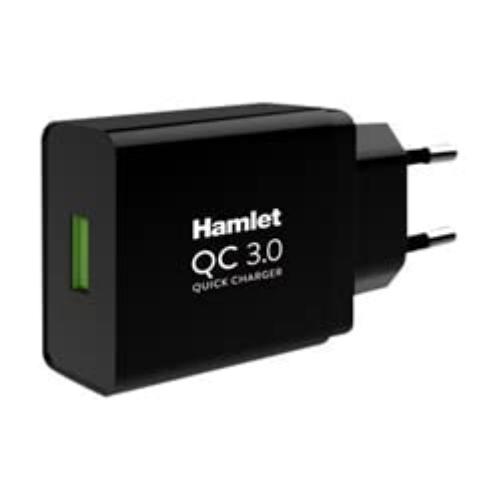 HAMLET ALIMENTATORE USB QUICK CHARGER 3.0