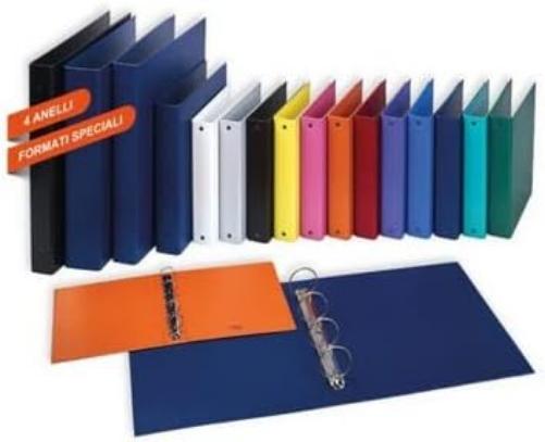Favorit 100460407 Raccoglitore Formato Interno 15 x 21 cm, 4 Anelli Diametro 25 mm