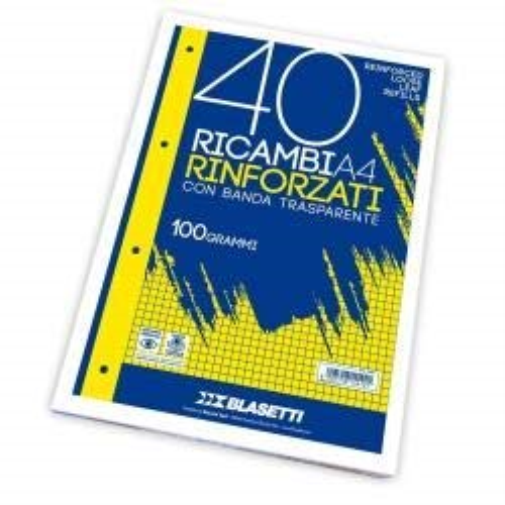 Ricambi A4 Righe 4F 40Ff 100Gr