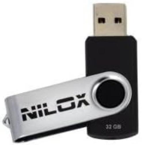 Nilox 32 GB USB2.0 32 GB USB 2.0 Type-A Black USB Flash Drive – USB Memory (USB 2.0, TYPE-A, Swivel, Black, Windows 7 Enterprise x64, Windows 7, Windows 7 Home Basic, Windows 7 Home Basic X64, Wind)