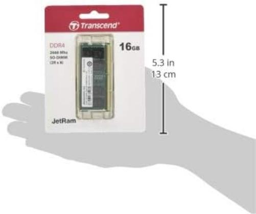 Transcend 16 GB JetRAM DDR4 2666Mhz SO-DIMM 2Rx8 1Gx8 CL19 1.2 V