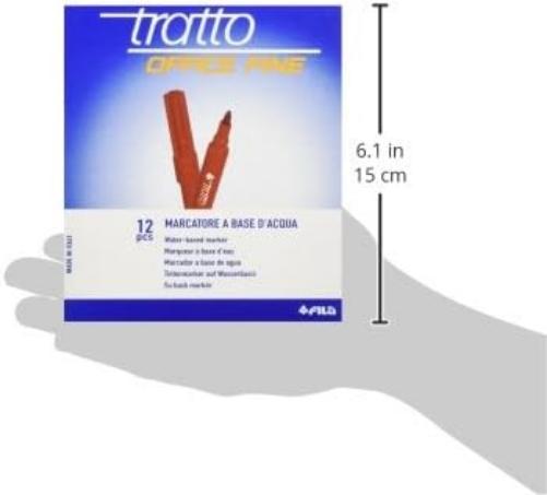 Tratto 730502 Felt Pen Red