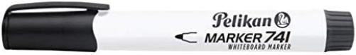 Pelikan 817974 Whiteboard-Marker 741 mit Runddocht, schwarz, 10 Stück in Faltschachtel