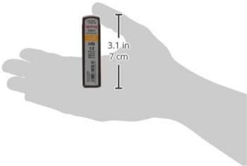 rOtring Lead Refills Hi-Polymer for Fine Mechanical Pencils 1.00mm HB (12 Leads
