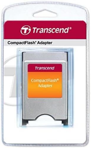 Transcend TS0MCF2PC PCMCIA ATA Adapter for CompactFlash Card - Silver/Black