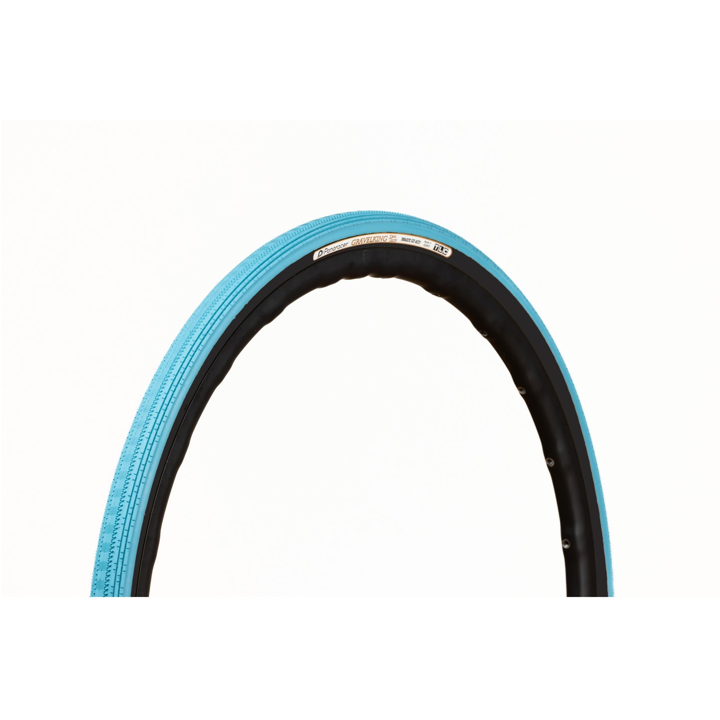 Panaracer Gravel King Semi Slick Colour Edition TLC Gravel Tyre 2023 Turquoise Blue/Black 700X43C