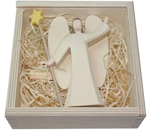 Ostheimer 66500 Engel Figur mit Stern Mini mit Geschenkbox