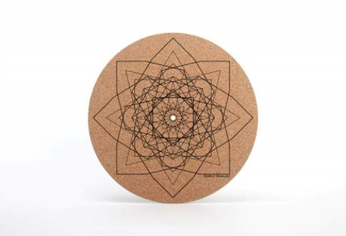 Simply Analog Cork Turntable Platter Mat (Geo Printed)