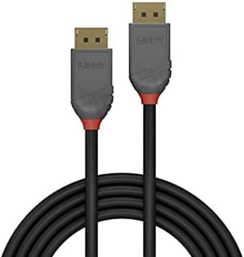 LINDY 10m DisplayPort 1.2 Cable, Anthra Line